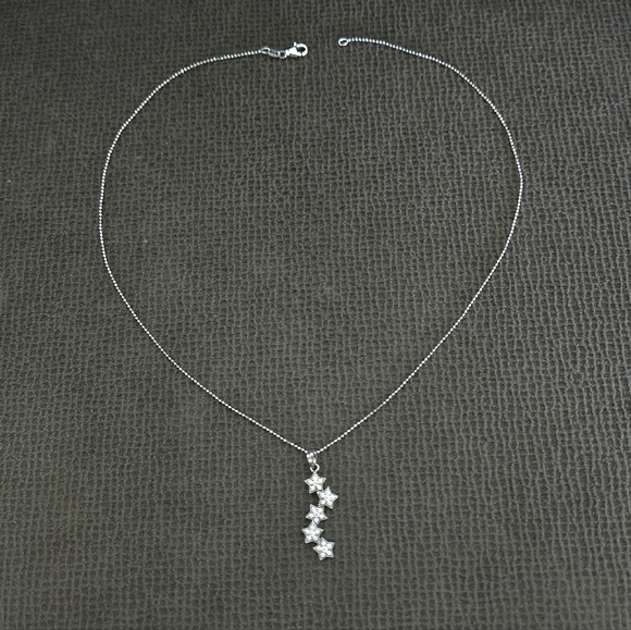 bleu💙 sage Cascading Stars⭐️ Pendant Necklace ☆BONUS PENDANT WITH PURCHASE☆ - Picture 4 of 15